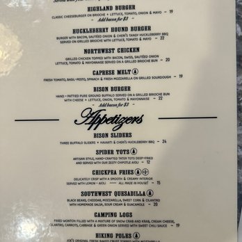 Glacier Highland Restaurant - Menu - American Near Me - West Glacier, Montana Glacier Highland Restaurant - Menu - American Near Me - West Glacier, Montana