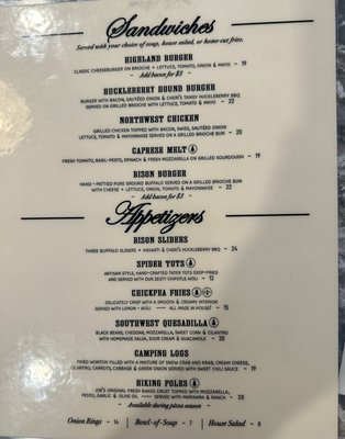 Menu photo 1 Glacier Highland Restaurant West Glacier, MT Menu photo 1 Glacier Highland Restaurant West Glacier, MT