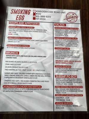Menu photo 2 The Smoking Egg Savannah, GA