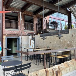 Haw River Farmhouse Ales - Outside seating area.
