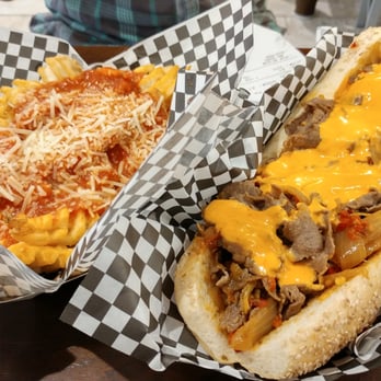 Cleavers - Effin hot steak is effing hot and spicy! With a side of pizza waffle fries! - Cheesesteaks Near Me - Philadelphia, Pennsylvania Cleavers - Effin hot steak is effing hot and spicy! With a side of pizza waffle fries! - Cheesesteaks Near Me - Philadelphia, Pennsylvania