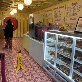 Friendly Donuts - Loved the wet floor sign - Donuts Near Me - Orange, California