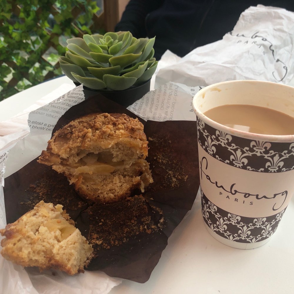 Faubourg - Apple muffin, Americano - Bakeries Near Me - Vancouver, British Columbia