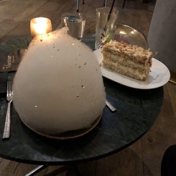 The Victor - Candy floss topped donuts & coconut cream cake - Steakhouses Near Me - Vancouver, British Columbia