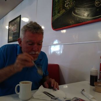 Jenny's Diner - Fixing his coffee - Diners Near Me - Highland, California Jenny's Diner - Fixing his coffee - Diners Near Me - Highland, California