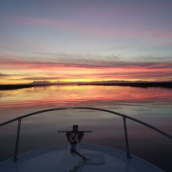 Wombat Charters - The bow of the boat as it we headed in to shore at about 5:30 p.m. - Fishing Near Me