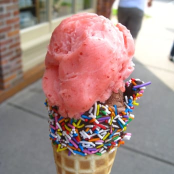 COWS - Strawberry & chocolate in a chocolate-coated waffle cone w/ sprinkles - Ice Cream & Frozen Yogurt Near Me - Niagara On the Lake, Ontario COWS - Strawberry & chocolate in a chocolate-coated waffle cone w/ sprinkles - Ice Cream & Frozen Yogurt Near Me - Niagara On the Lake, Ontario