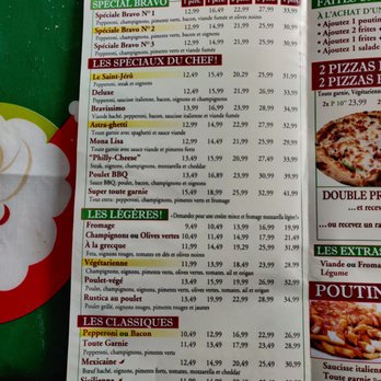 Bravo - Menu - Pizza Near Me - Laval, Quebec Bravo - Menu - Pizza Near Me - Laval, Quebec