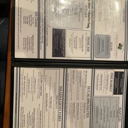 Chestnut Grill - Menu
