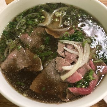Saigon Pho - Pho Tai Medium was only $10.99 and packed with beef and noodles and broth and flavor depth ohmygoodness - Vietnamese Near Me - Brunswick, Georgia