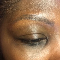 Nedaa’s Luxury Spa - Befor microblading strokes