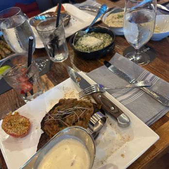 Blvck Cow - 16oz Ribeye, creamed spinach and mashed potatoes - Cocktail Bars Near Me - Bowie, Maryland Blvck Cow - 16oz Ribeye, creamed spinach and mashed potatoes - Cocktail Bars Near Me - Bowie, Maryland