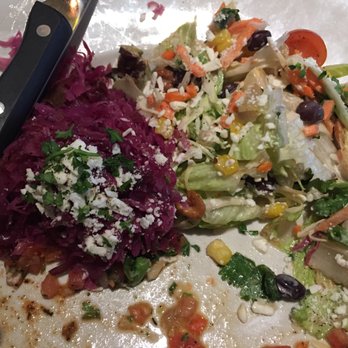 Browns Socialhouse Albany - Sweet purple cabbage pickled in sugar and beans & corn in my 'low carb' meal.  I did eat the 3 oz blackened chicken. - Pubs Near Me - Edmonton, Alberta