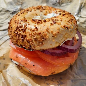 Boichik Bagels - The Classic on Onion Bagel - Bagels Near Me - San Francisco, California Boichik Bagels - The Classic on Onion Bagel - Bagels Near Me - San Francisco, California