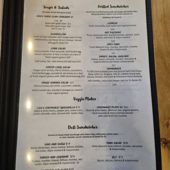 Nye Beach Cafe - Menu3 - Cafes Near Me - Newport, Oregon