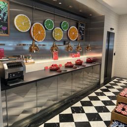 Buffet breakfast. Eggs, bacon, chicken sausage Buffet breakfast. Eggs, bacon, chicken sausage