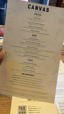 Menu photo 2 Canvas Orlando, FL