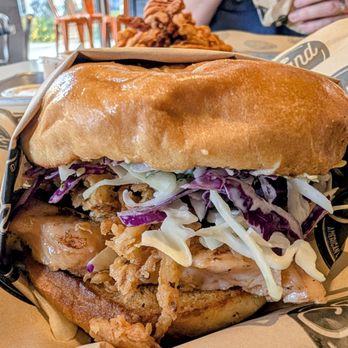 The Stand - American Classics Redefined - Miso Salmon Sandwich - New American Near Me - Valencia, California The Stand - American Classics Redefined - Miso Salmon Sandwich - New American Near Me - Valencia, California