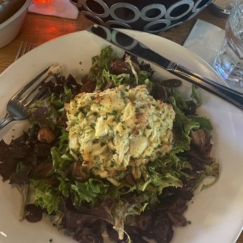 Off The Hook - Salad with crab cake - Seafood Near Me - Warrendale, Pennsylvania Off The Hook - Salad with crab cake - Seafood Near Me - Warrendale, Pennsylvania