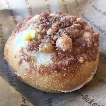 Einstein Bros. Bagels - Apple cinnamon bagel w/ maple shmear - Bagels Near Me - Orlando, Florida Einstein Bros. Bagels - Apple cinnamon bagel w/ maple shmear - Bagels Near Me - Orlando, Florida
