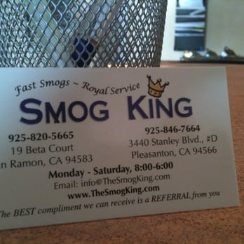 Smog King - 2 East Bay locations - Smog Check Stations Near Me - Pleasanton, California