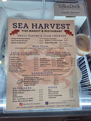 Menu photo 8 Sea Harvest Monterey, CA Menu photo 8 Sea Harvest Monterey, CA