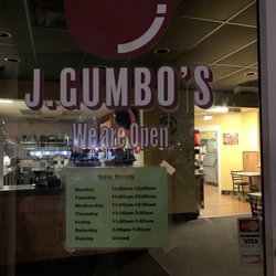 J. Gumbo's - Hours- CLOSED Sunday