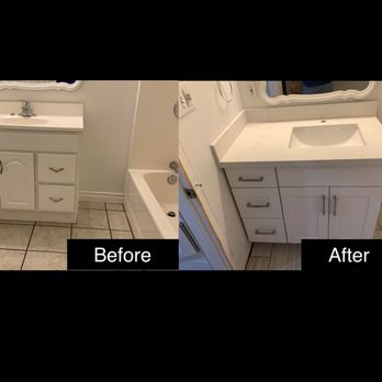 Total Construction - Upgraded the bathroom vanity and floors! - General Contractors Near Me - Seattle, Washington