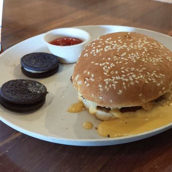 Veggie Grill by Next Level - Kids burger with cheese - Vegan Near Me - Pasadena, California Veggie Grill by Next Level - Kids burger with cheese - Vegan Near Me - Pasadena, California