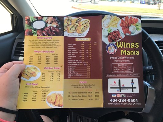 Menu photo 5 Wings Mania Decatur, GA Menu photo 5 Wings Mania Decatur, GA