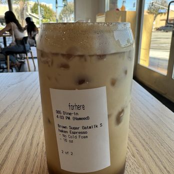 Qamaria Coffee - Brown Sugar Oatmilk iced coffee. - Coffee & Tea Near Me - Fullerton, California