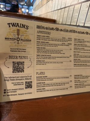 Menu photo 3 Twain's Brewpub & Billiards Decatur, GA Menu photo 3 Twain's Brewpub & Billiards Decatur, GA