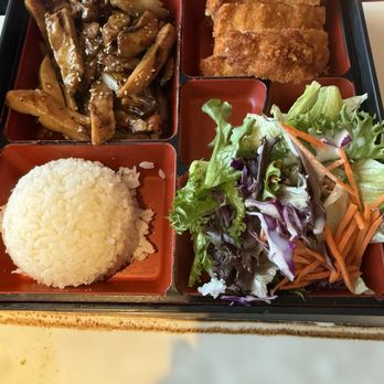 Mori Sushi & Bento - Lunch special Teriyaki chicken/Katsu $16.50, pretty good. Meat a bit bland. - Japanese Near Me - Poulsbo, Washington Mori Sushi & Bento - Lunch special Teriyaki chicken/Katsu $16.50, pretty good. Meat a bit bland. - Japanese Near Me - Poulsbo, Washington