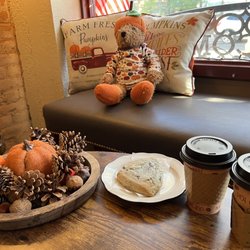 Gate City Coffee - Hot apple ciders & homemade blueberry scone made by the owner's wife Elaine