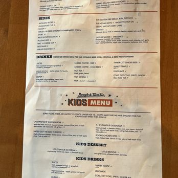 Rough & Tumble Pub - Menu - Pubs Near Me - Seattle, Washington