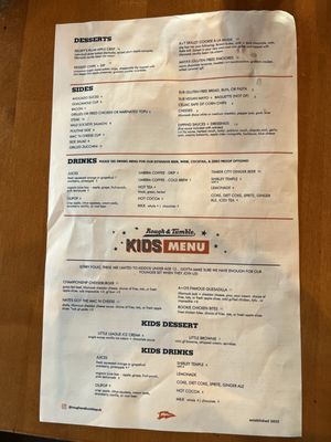 Menu photo 1 Rough & Tumble Pub Seattle, WA
