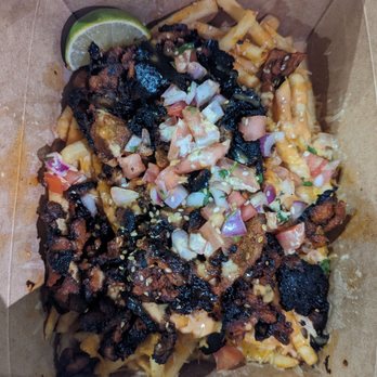 Tim's Avenue - Burnt spicy pork loaded fries. - Asian Fusion Near Me - Anaheim, California