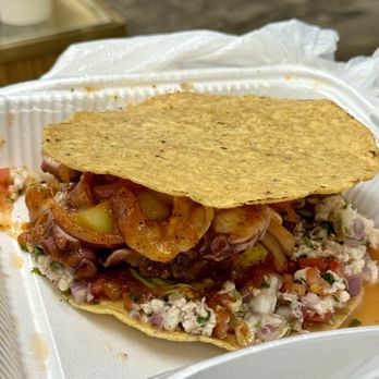 Mariscos Jalisco - Poseidon Tostada - Tacos Near Me - Pomona, California Mariscos Jalisco - Poseidon Tostada - Tacos Near Me - Pomona, California
