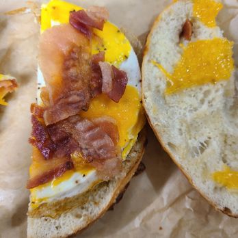Einstein Bros. Bagels - The breakfast sandwich I ordered with extra bacon where?? - Bagels Near Me - Brooklyn Center, Minnesota Einstein Bros. Bagels - The breakfast sandwich I ordered with extra bacon where?? - Bagels Near Me - Brooklyn Center, Minnesota