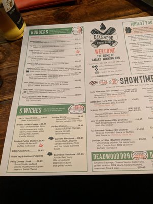 Menu photo 2 Deadwood smokehouse Nantwich, CHE