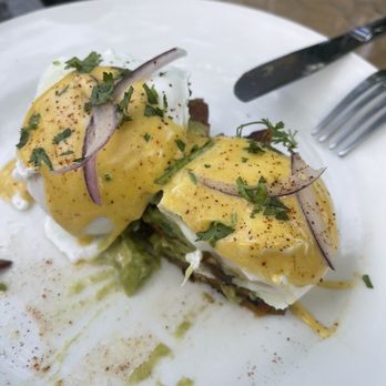 Fellows Cafe - Sweet Potato Eggs Benedict - Breakfast & Brunch Near Me - Roswell, Georgia