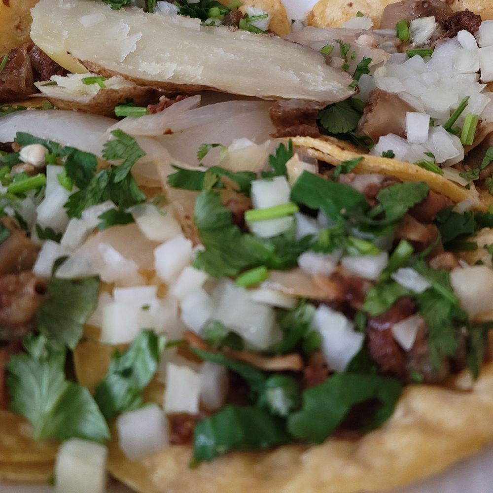 a close up of a taco a close up of a taco