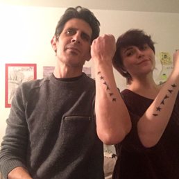 Matching Bowie "Blackstar" tattoos with my daughter Bowie for her 19th birthday! Matching Bowie "Blackstar" tattoos with my daughter Bowie for her 19th birthday!