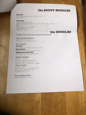 Menu photo 3 Noodle Revolution Westerly, RI