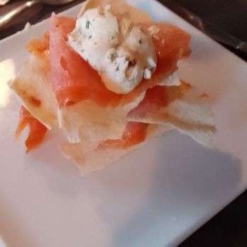 Osteria Al Canton - Salmon and cream cheese appetizer - Italian Near Me - Poianella, Virgin Islands