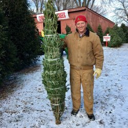 Conifera Tree Farm - Owner and my tree!