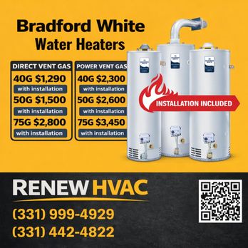 Renew Hvac - Water heater - Heating & Air Conditioning/HVAC Near Me - Aurora, Illinois