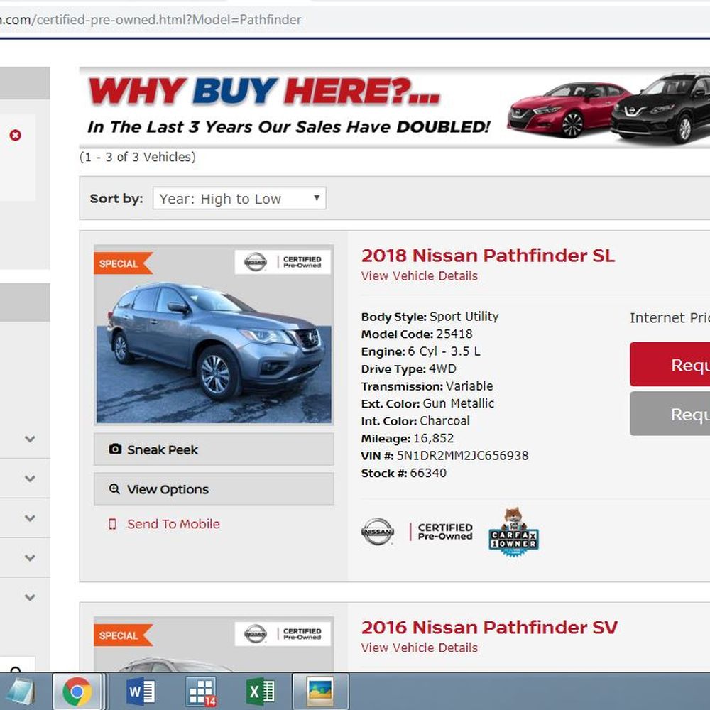 Loughead Nissan - Car available on dealer's own website more than 24 hours after an employee reprimands me for inquiring about the price of the vehicle. - Car Dealers Near Me - Swarthmore, Pennsylvania Loughead Nissan - Car available on dealer's own website more than 24 hours after an employee reprimands me for inquiring about the price of the vehicle. - Car Dealers Near Me - Swarthmore, Pennsylvania