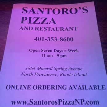 Santoro's Pizza - Menu - Pizza Near Me - North Providence, Rhode Island Santoro's Pizza - Menu - Pizza Near Me - North Providence, Rhode Island