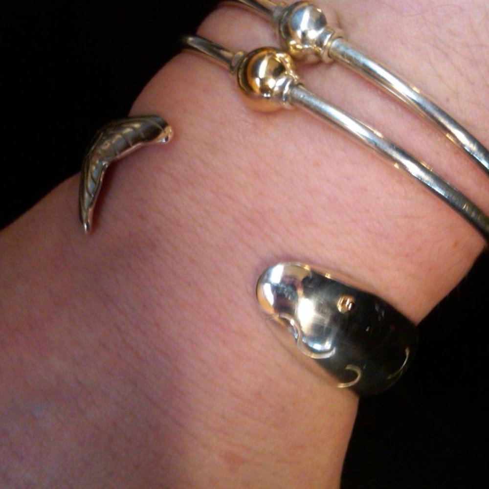 Elfstone Silver & Gold - only the first bracelet, the herring fish, is from Elfstone Silver & Gold. The 2 Cape Cod Screwballs are from Eden Hand Arts. - Jewelry Near Me - Mashpee, Massachusetts Elfstone Silver & Gold - only the first bracelet, the herring fish, is from Elfstone Silver & Gold. The 2 Cape Cod Screwballs are from Eden Hand Arts. - Jewelry Near Me - Mashpee, Massachusetts